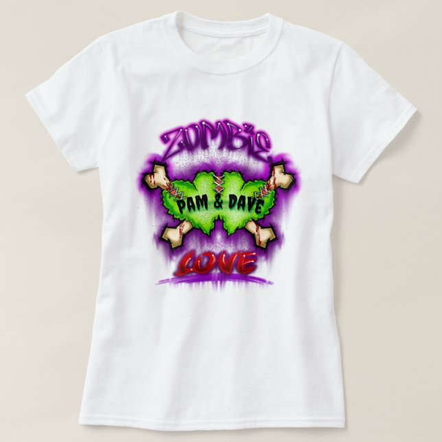 Camiseta Zombie Love T-Shirt (Diseño del anverso)