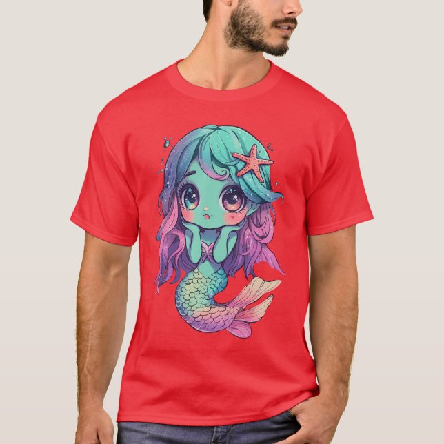Camiseta Zombie Mermaid Halloween Costume Spooky Trick Or T (Anverso)
