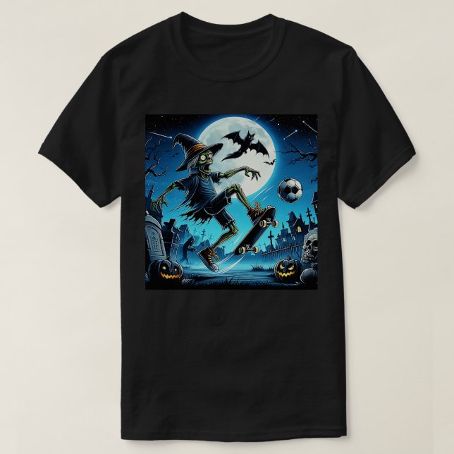 Camiseta Zombie Midnight Halloween (Diseño del anverso)