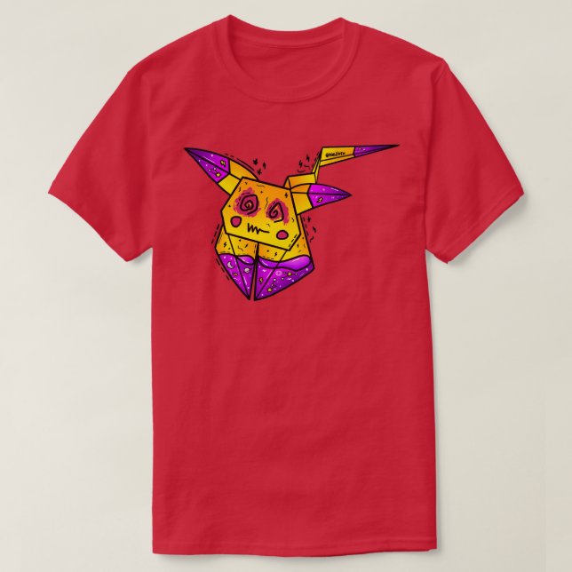 Camiseta Zombie Monster Origami (Diseño del anverso)