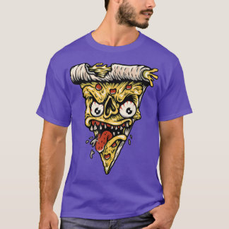 Camiseta Zombie Monster Pizza Slice Scary Pizza Pie Hallowe