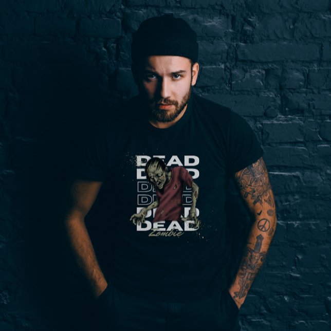 Camiseta Zombie Muerta Blanca y Marrón (Subido por el creador)