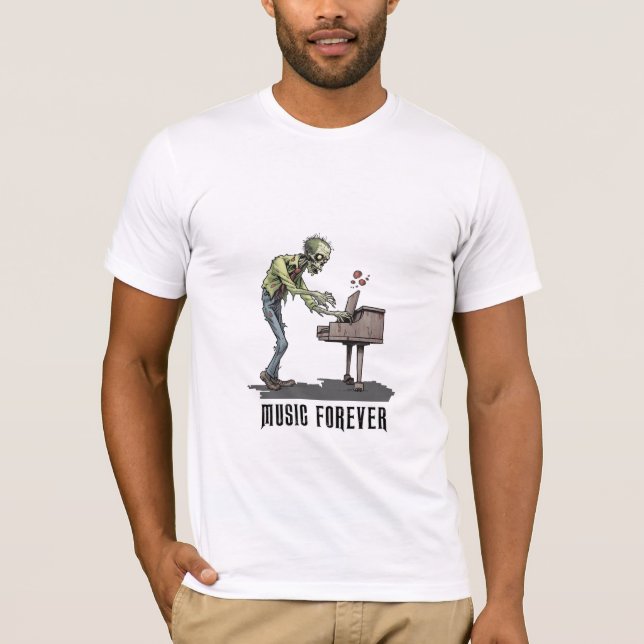 Camiseta Zombie Music Forever (Anverso)