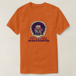 Camiseta ZOMBIE Naranja Oyes Green Hair