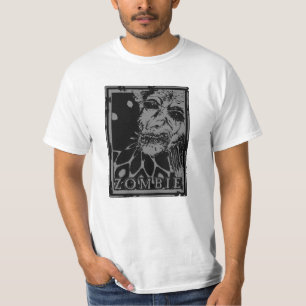 Camiseta ZOMBIE- Negro y Gris