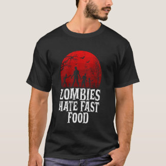 Camiseta Zombie Odia Zombie de Comida Rápida