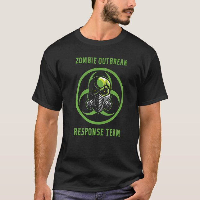 Camiseta Zombie Outbreak Response Team  Halloween (Anverso)