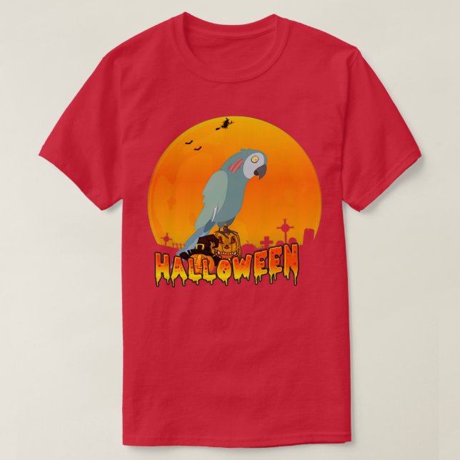 Camiseta Zombie Parrot Halloween (Diseño del anverso)