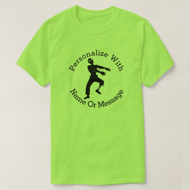 Camiseta Zombie PERSONALIZADA (Diseño del anverso)