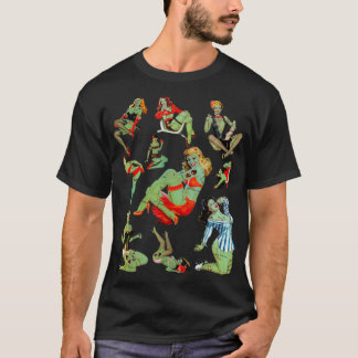 Camiseta Zombie Pin Up Chica Halloween Sassy Culage Collage