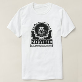 Camiseta ZOMBIE Queremos tus cerebros Ver.3 Blanco y negro