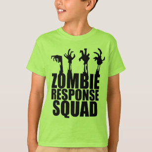 Camiseta Zombie Response Squad Scary Arms Reaching Kids