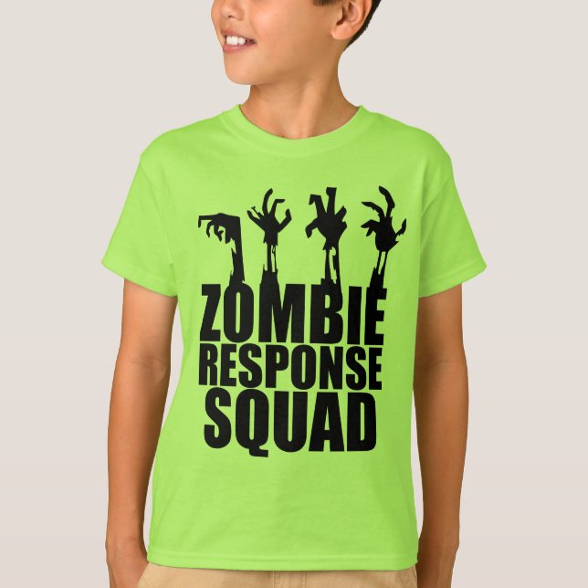Camiseta Zombie Response Squad Scary Arms Reaching Kids (Anverso)