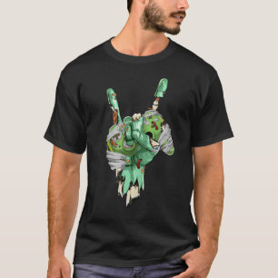 Camiseta Zombie Rock Hand Holding Mummy Gaming Controller