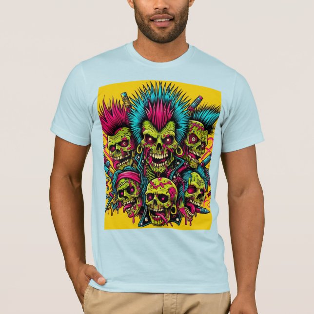 Camiseta Zombie Rockabilly Riot (Anverso)
