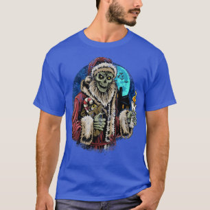 Camiseta Zombie Santa Funny Sarcásticos Navidades feos