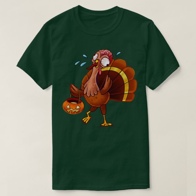 Camiseta Zombie Scary Turquía (Diseño del anverso)