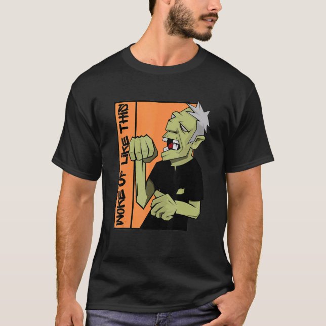 Camiseta Zombie se despertó así esta Halloween (Anverso)