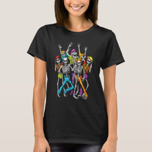 Camiseta Zombie Skeleton Dancing Halloween