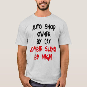 Camiseta Zombie Slayer Auto Shop Manager