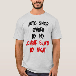 Camiseta Zombie Slayer Auto Shop Manager