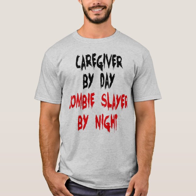 Camiseta Zombie Slayer Caregiver (Anverso)