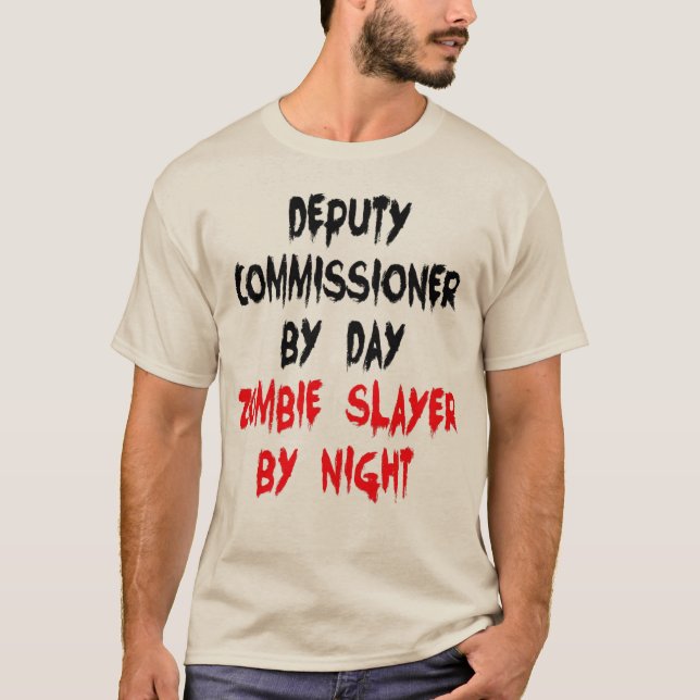 Camiseta Zombie Slayer Comisionado Adjunto (Anverso)