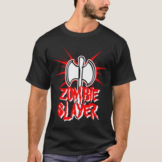 Camiseta Zombie Slayer Halloween (Anverso)