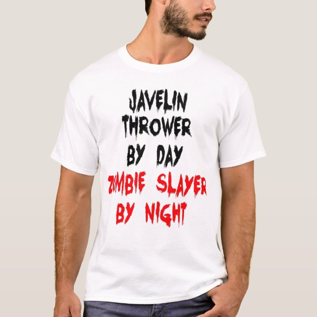Camiseta Zombie Slayer Javelin Thrower (Anverso)