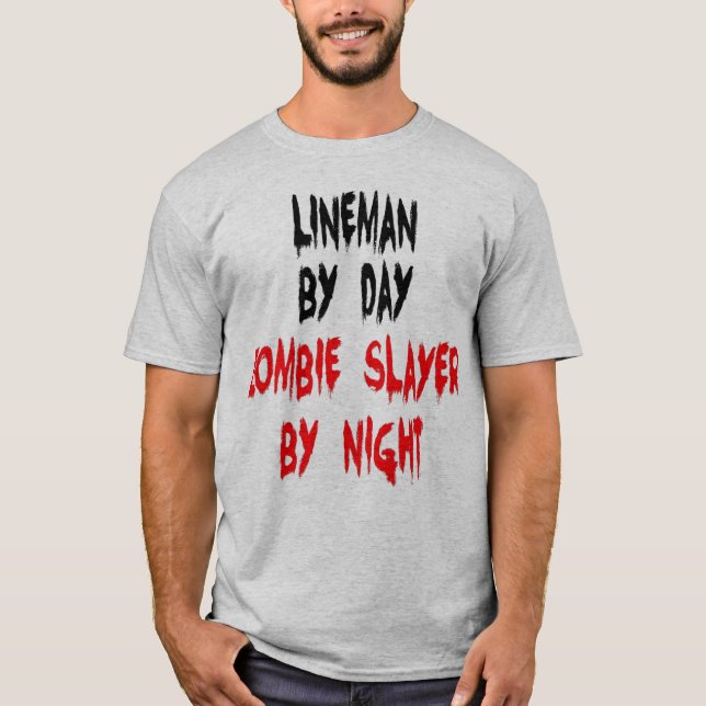 Camiseta Zombie Slayer Lineman (Anverso)