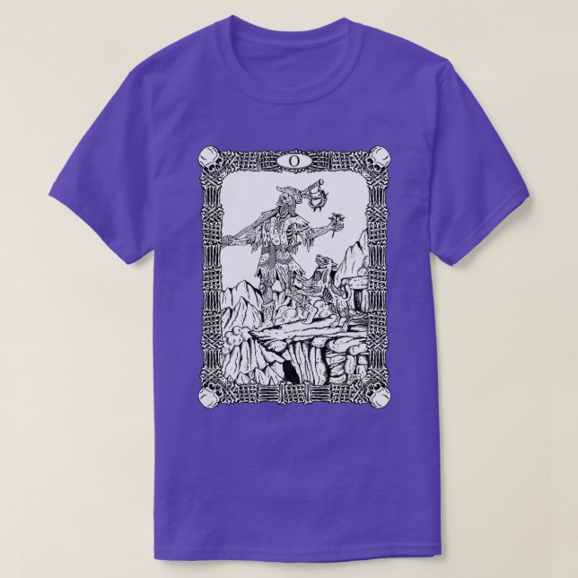 Camiseta Zombie Tarot Fool (Diseño del anverso)