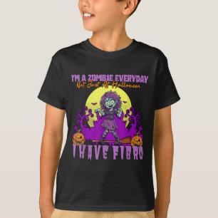 Camiseta Zombie Todos los Días No Solo Halloween Tengo Fibr