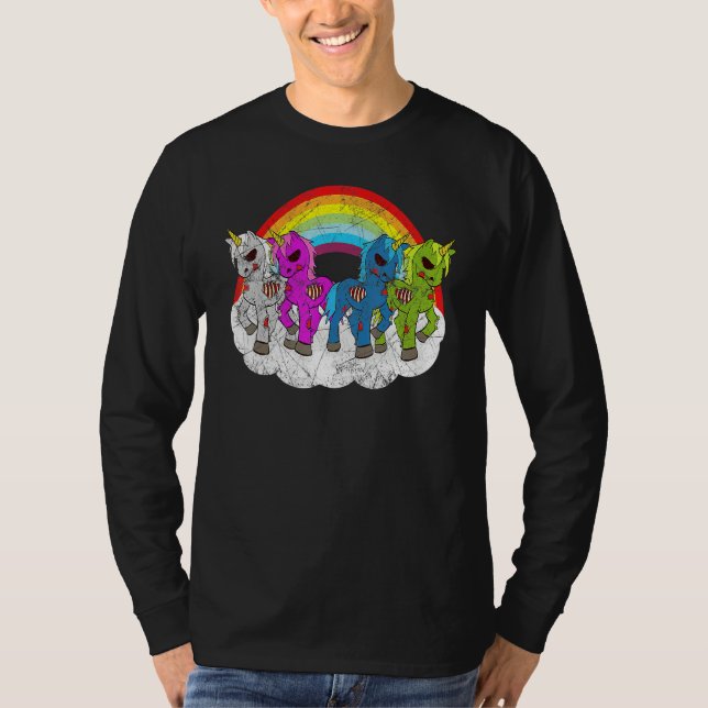 Camiseta Zombie Unicorn Apocalypse Creatures Halloween Zomb (Anverso)