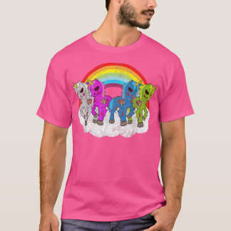 Camiseta Zombie Unicornio Apocalipsis criaturas Halloween Z