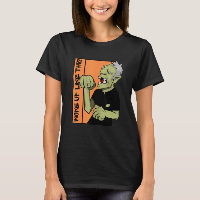 Camiseta Zombie Woke Up Like This Halloween (Anverso)