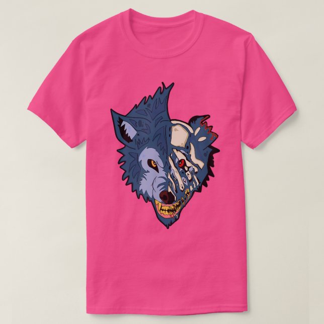Camiseta Zombie Wolf Werewolf Halloween Costume Fantasy 695 (Diseño del anverso)