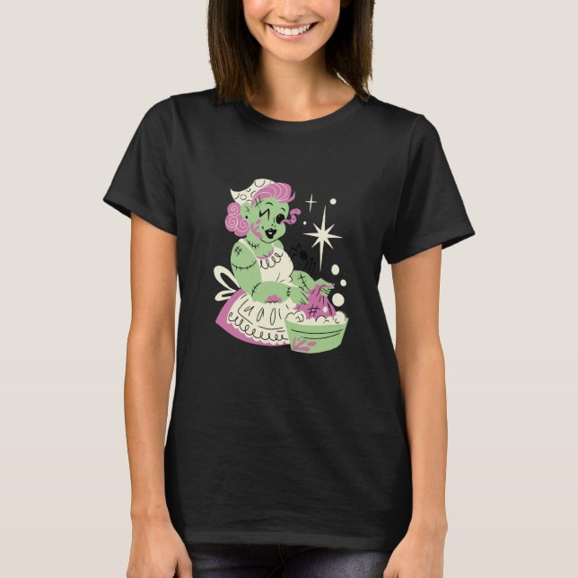 Camiseta Zombie Woman Mom Clean Halloween (Anverso)