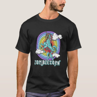 Camiseta Zombiecorn Unicornio Zombie Arcoiris Espeluznante