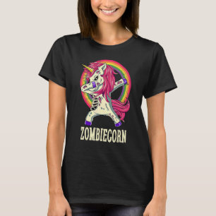 Camiseta Zombiecorn Zombie Unicornio Dabbing Dance Hallowee