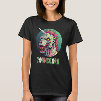Camiseta Zombiecorn Zombie Unicornio I Love Brainbows Punk 