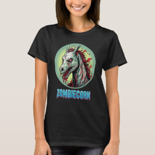 Camiseta Zombiecorn Zombie Unicornio I Love Brainbows Punk 