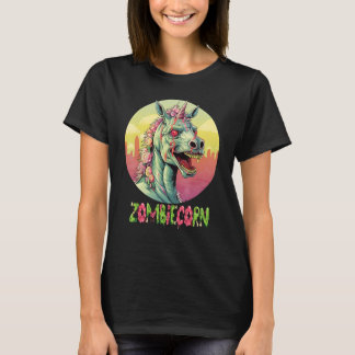 Camiseta Zombiecorn Zombie Unicornio I Love Brainbows Punk 