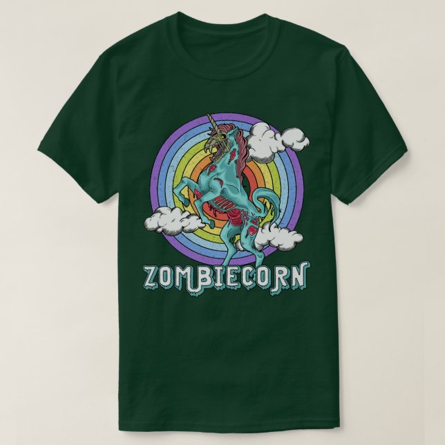 Camiseta Zombiecorn Zombie Unicornio Salón divertidísimo de (Diseño del anverso)