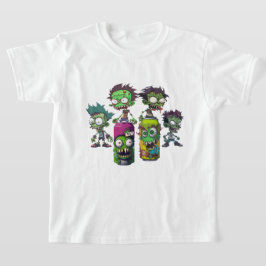 Camiseta Zombies Abre Una lata De Refrescamiento De Guay Ca