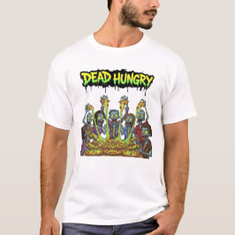 Camiseta Zombies comiendo pizza