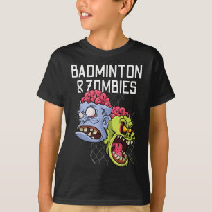 Camiseta Zombies de bádminton Juego divertido de raqueta de