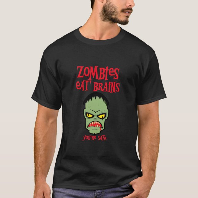 Camiseta Zombies Eat Brains (Anverso)
