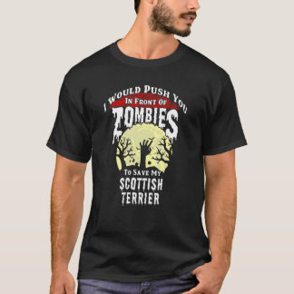 Camiseta Zombies Escoceses Terrier Escandaloso Halloween