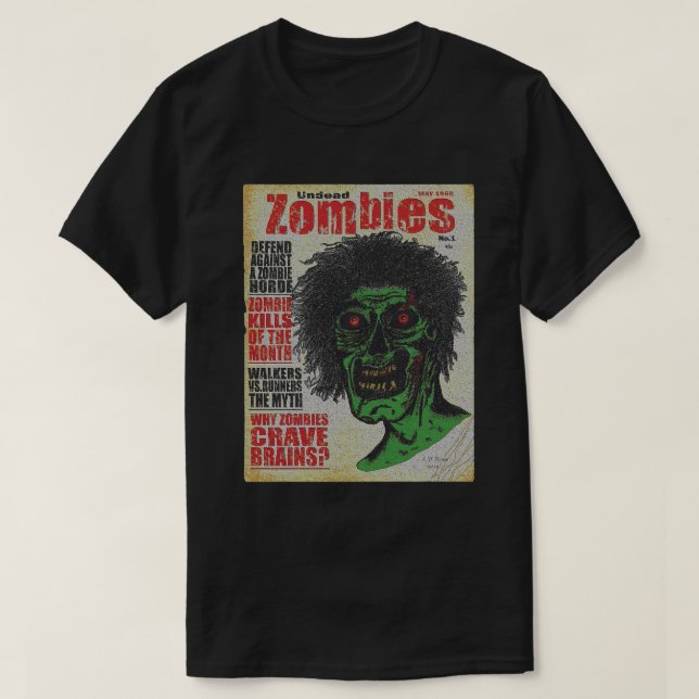 Camiseta ZOMBIES - La revista (Diseño del anverso)