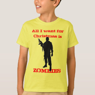 Camiseta Zombies para Navidad Diversión y Humor Navidad